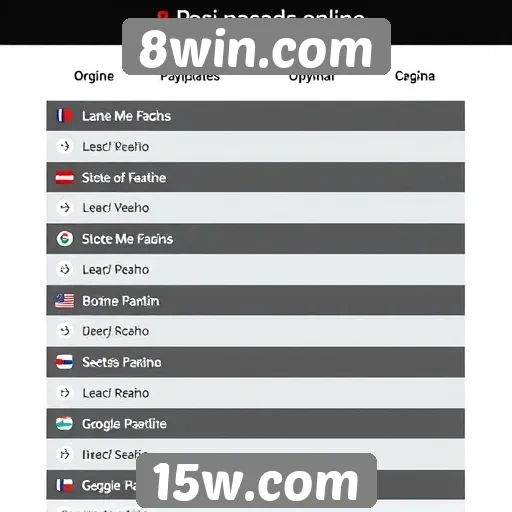 Métodos de pagamento disponíveis no 8win.com